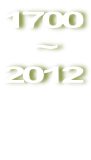 1700 ~ 2012