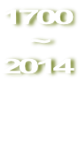 1700 ~ 2014